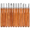 12 Pieces Wood Carving Tools, SK2 Carbon Steel Sculpting Knife Kit for Beginners & Professions